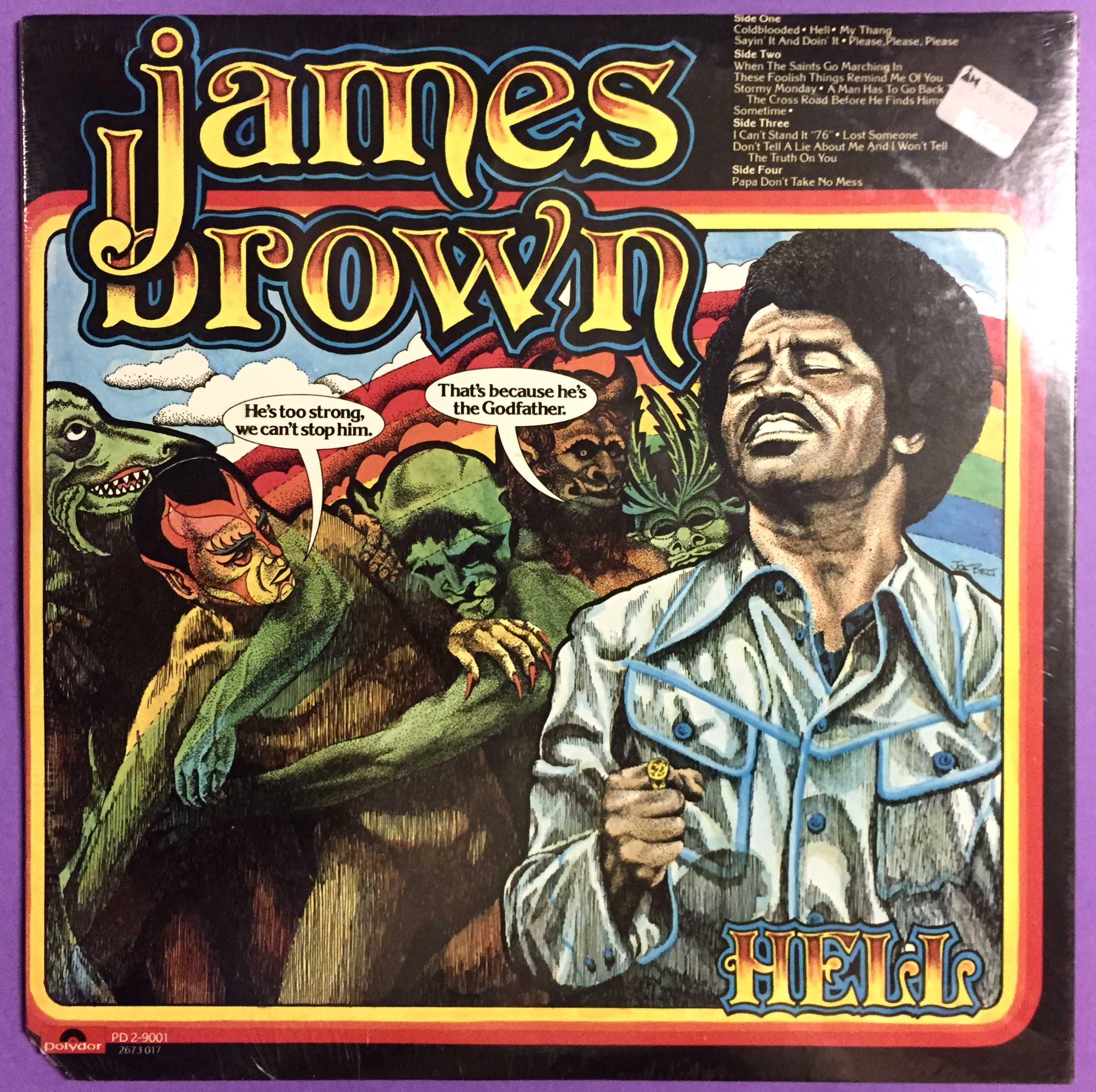 Nostalgipalatset JAMES BROWN Hell USorig 2LP 1974 STILL SEALED!