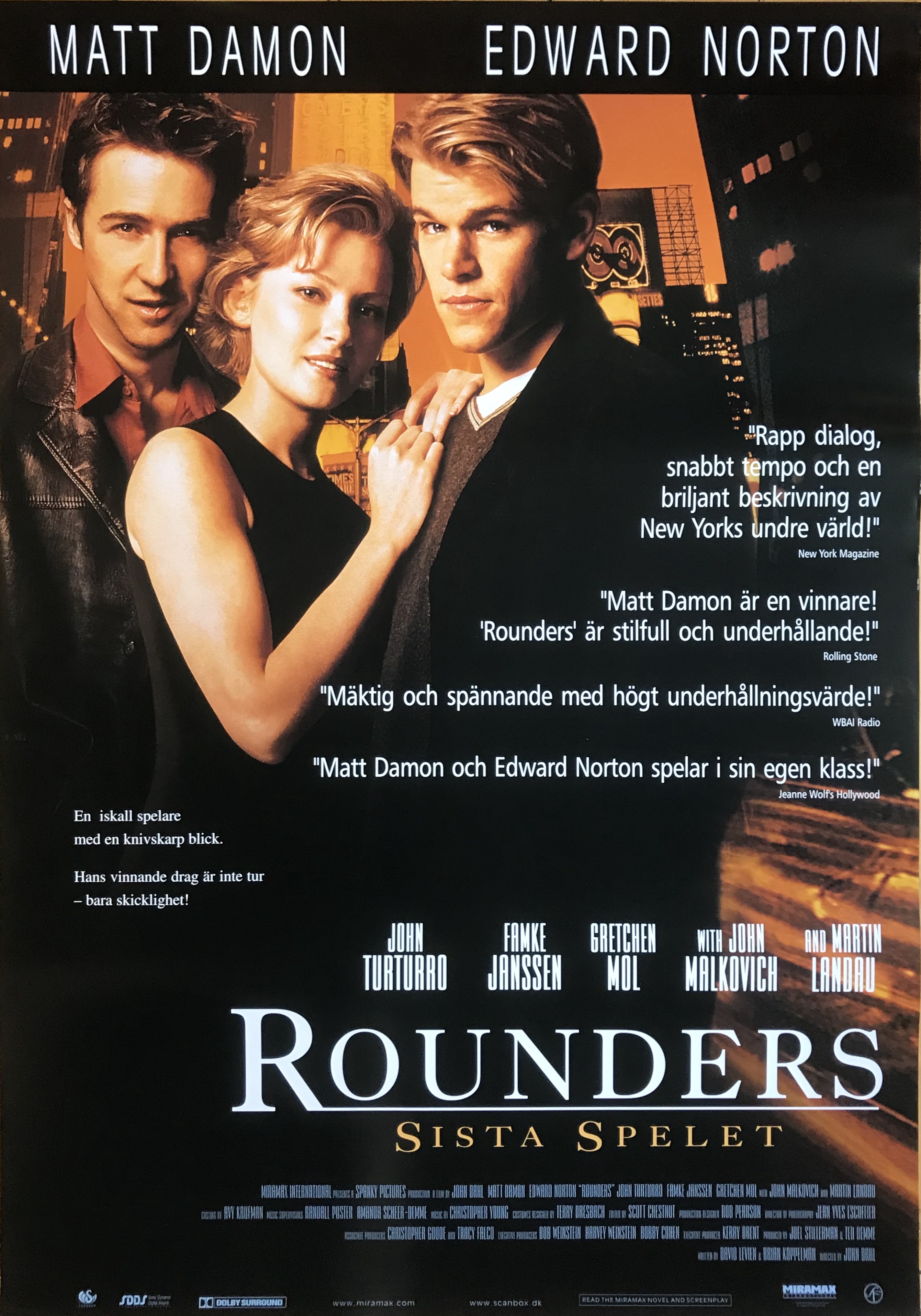 Nostalgipalatset - ROUNDERS (1998)