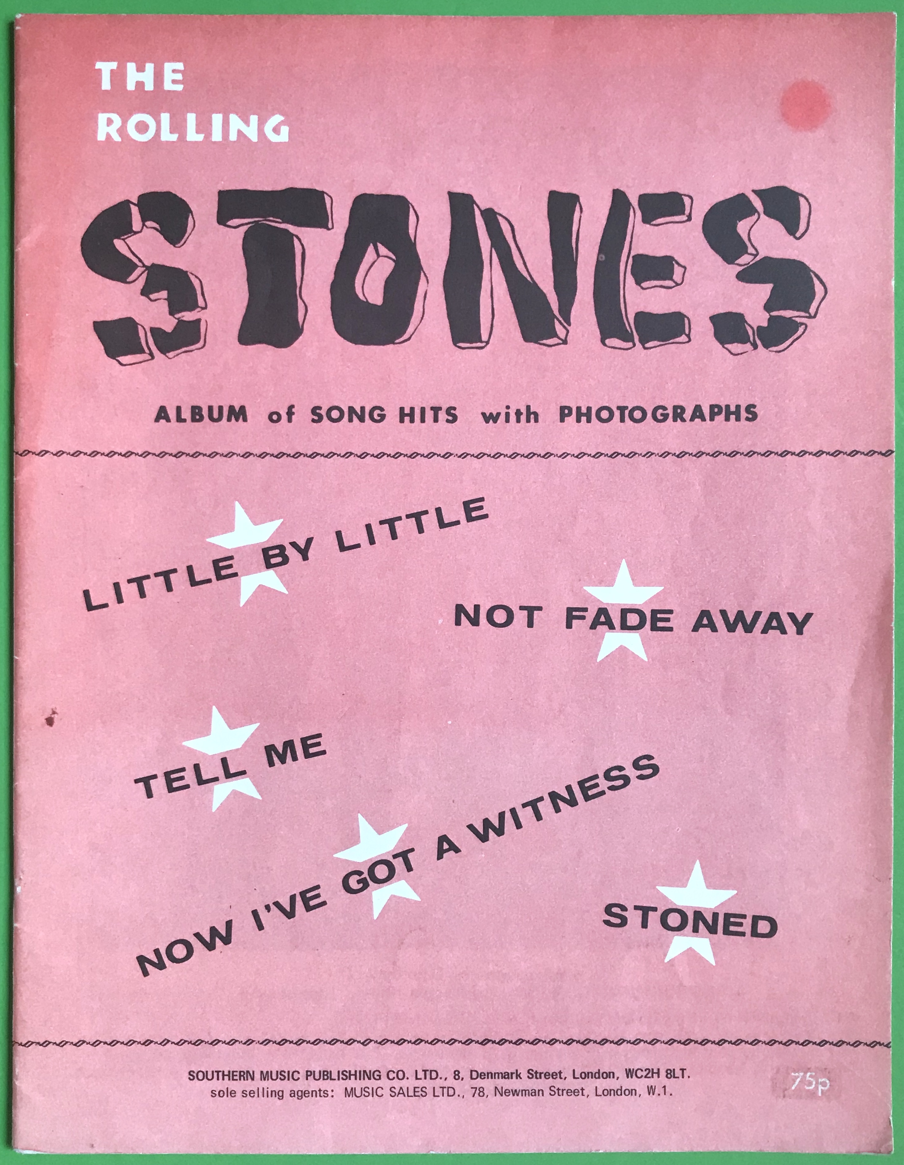 Nostalgipalatset ROLLING STONES Album of song hits with photographs