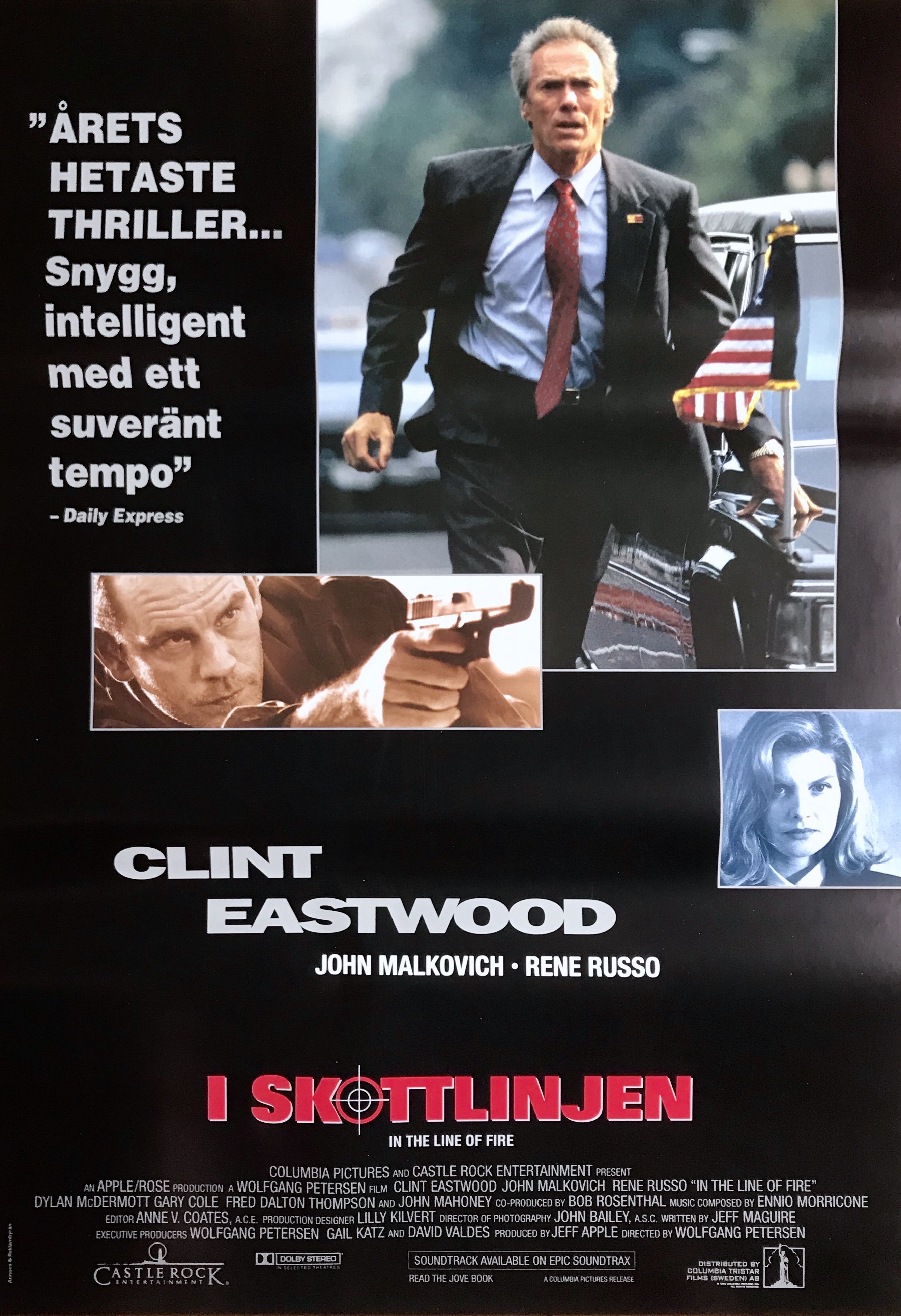 Line Of Fire Film Nostalgipalatset - IN THE LINE OF FIRE (1993)