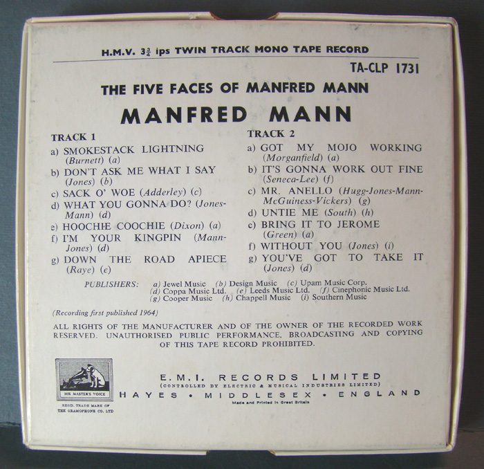 The Five Faces of Manfred Mann - Manfred Mann Songs