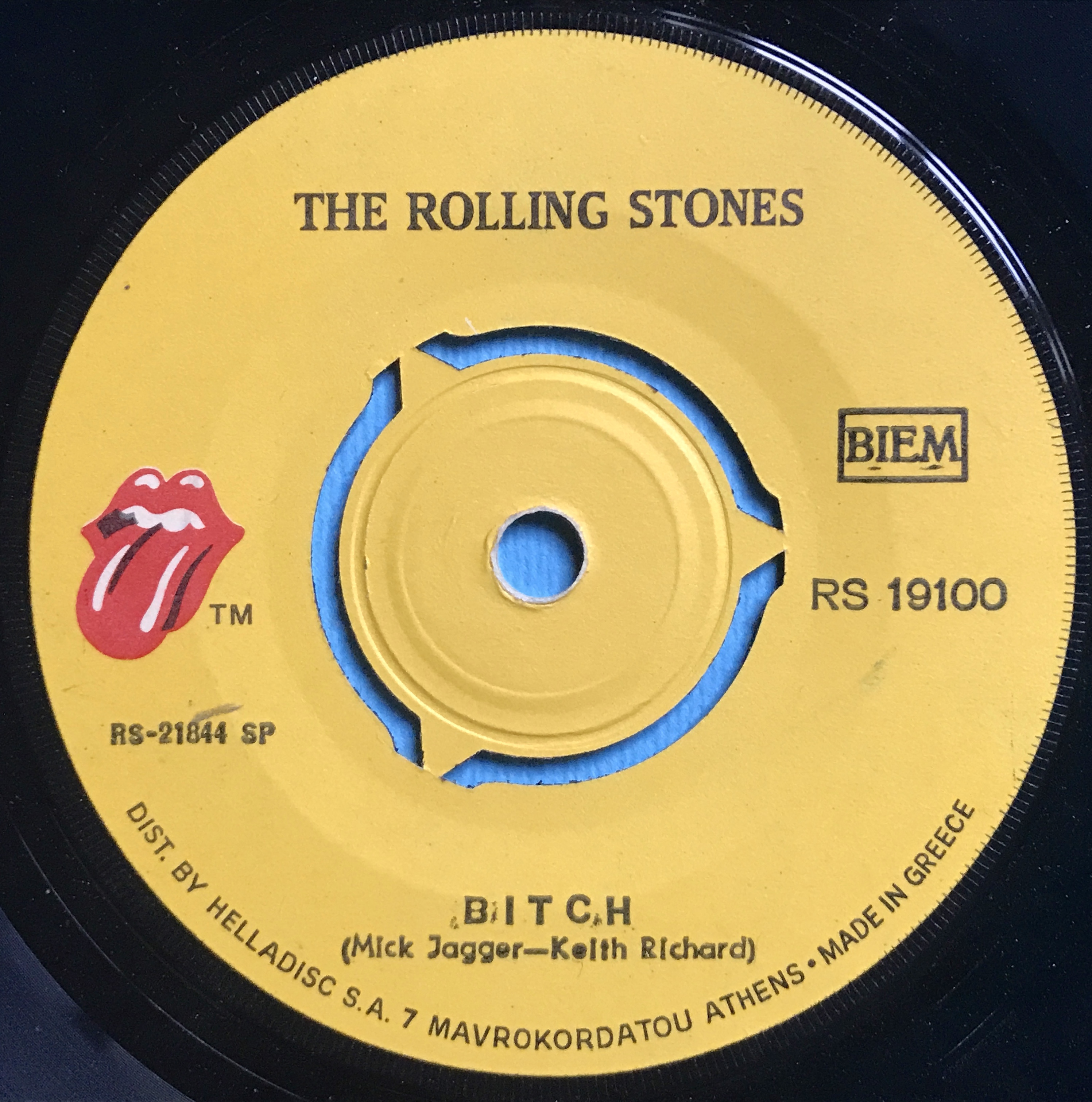 Nostalgipalatset ROLLING STONES Brown Sugar GREKISK 45 1971 nostalgipalatset-rolling-stones-brown-sugar-grekisk-45-1971