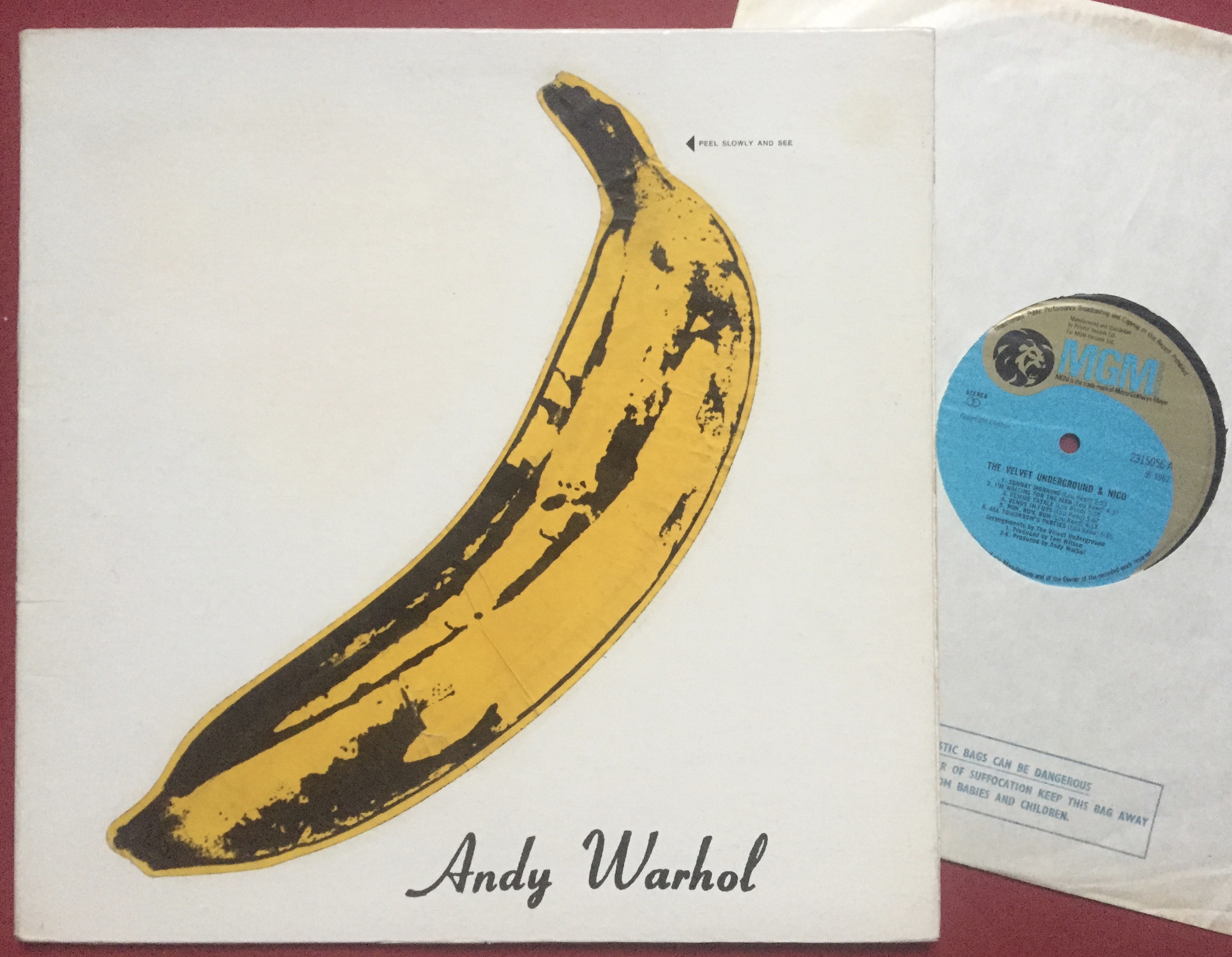 Nostalgipalatset VELVET UNDERGROUND & Nico Andy Warhol US/UK LP 1967