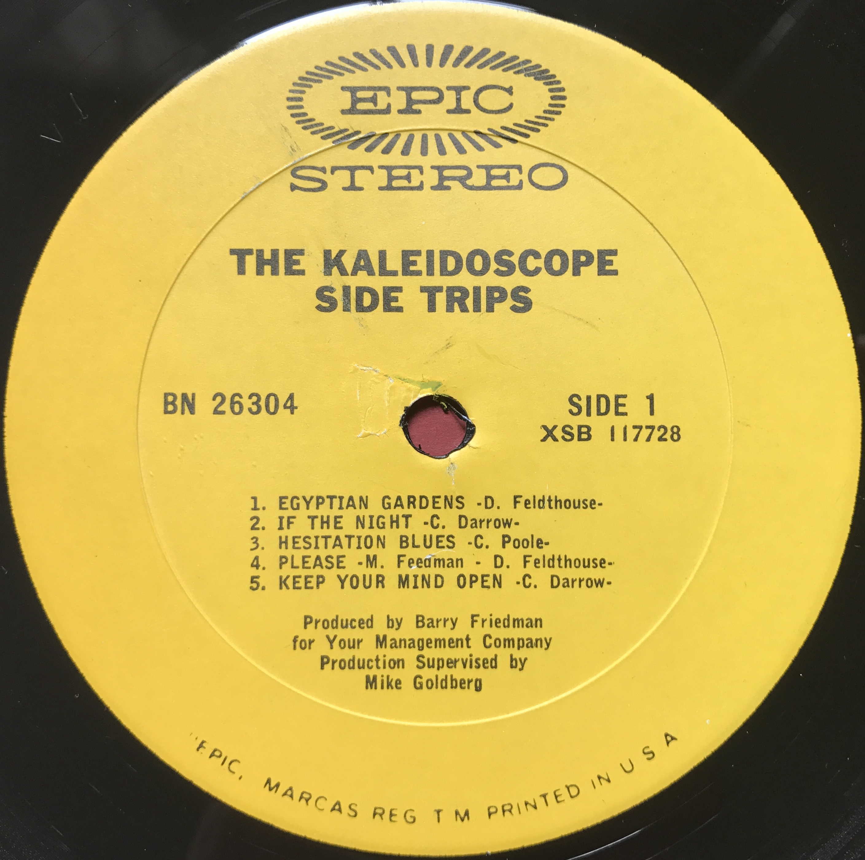 Nostalgipalatset KALEIDOSCOPE Side trips LP 1967