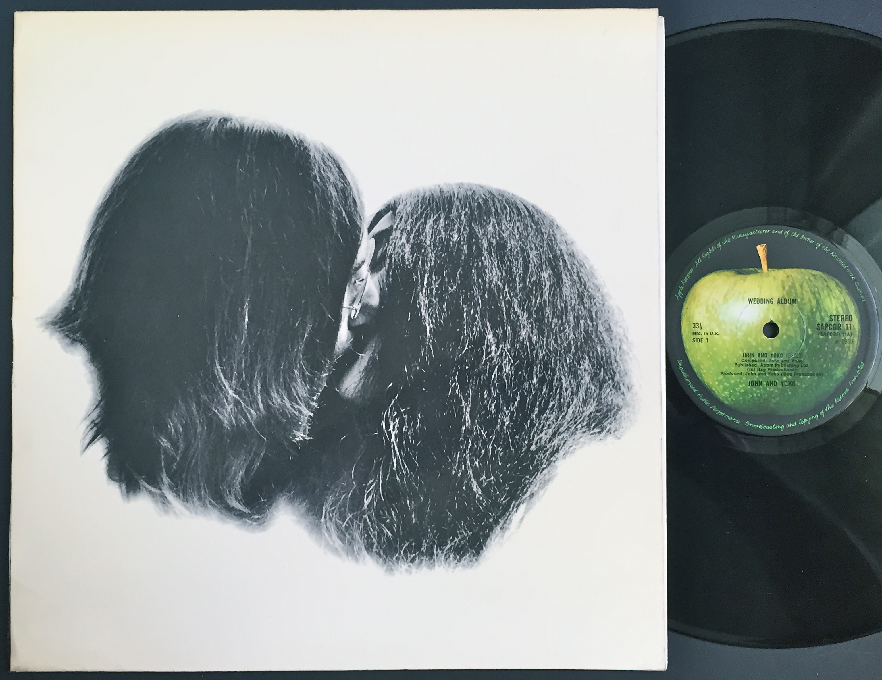 Nostalgipalatset JOHN LENNON & YOKO ONO Wedding album UKorig BOX