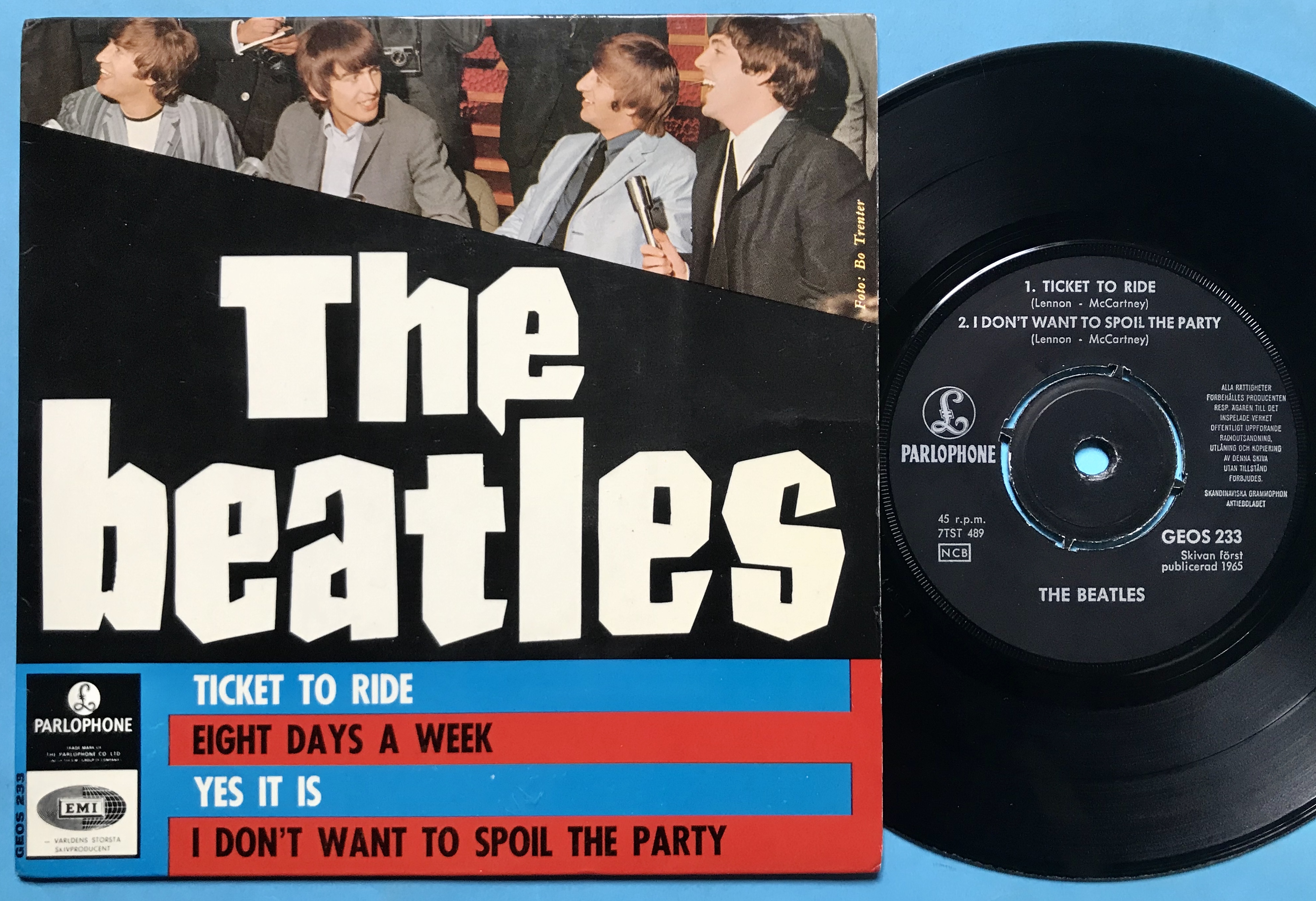 Nostalgipalatset BEATLES Ticket to ride +3