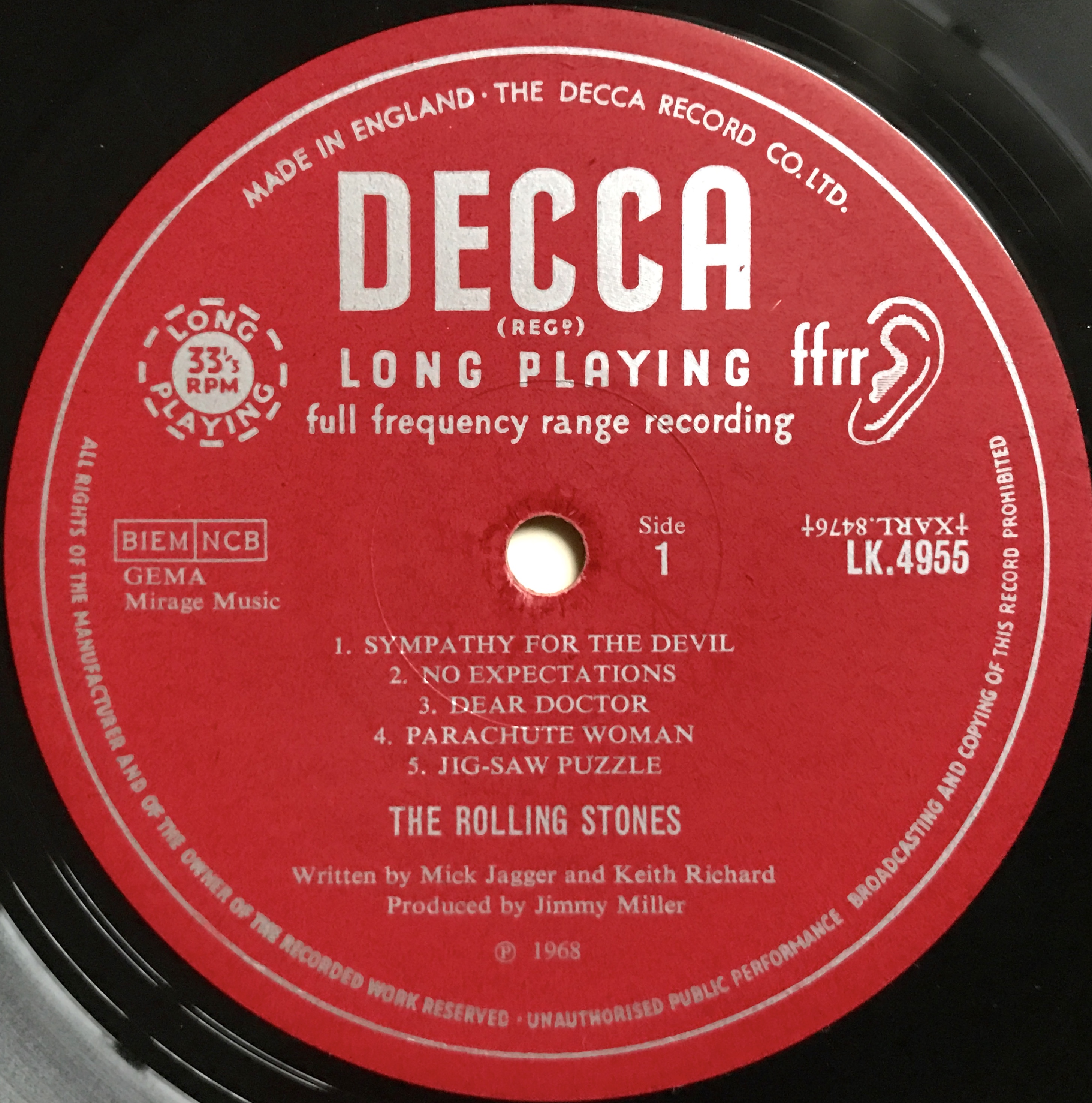 Nostalgipalatset ROLLING STONES Beggars Banquet UKorig MONO LP 1968 Nostalgipalatset ROLLING STONES Beggars Banquet UKorig MONO LP 1968