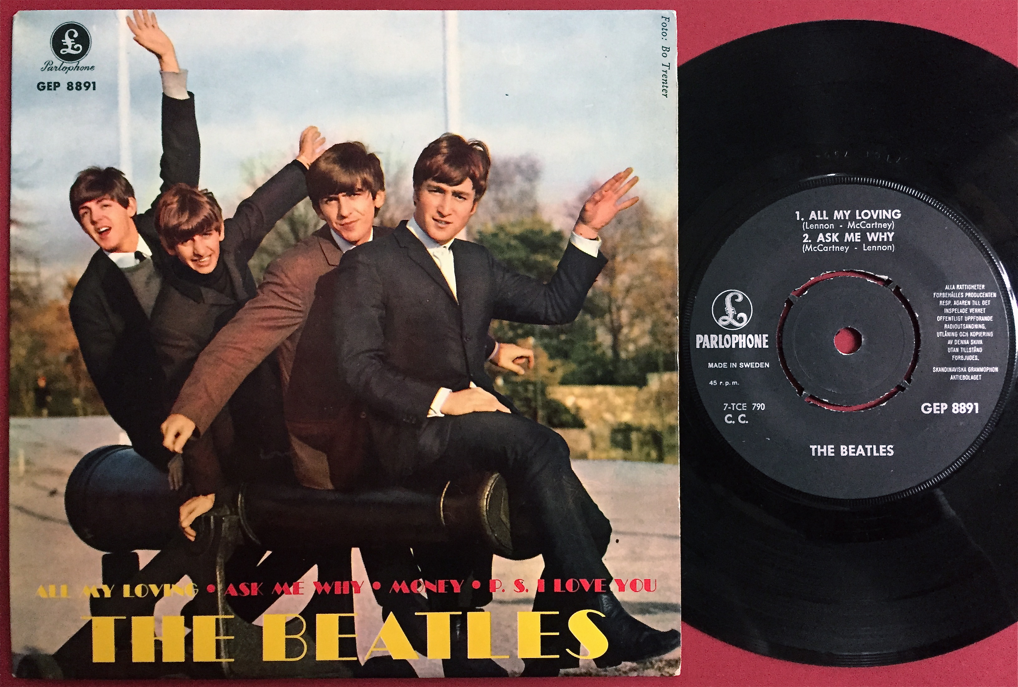 Nostalgipalatset BEATLES All my loving + 3 EP Swe 1963
