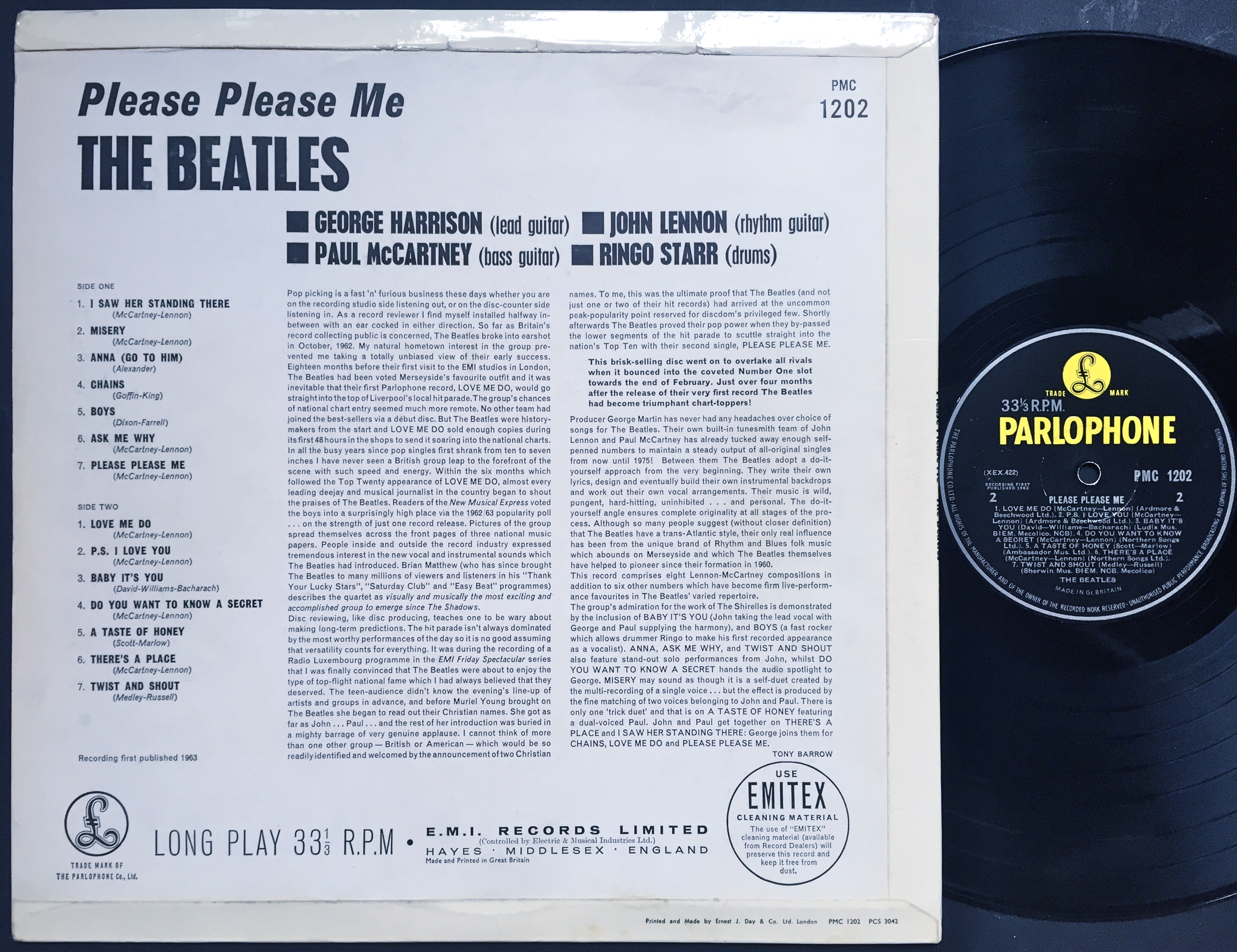 Nostalgipalatset BEATLES Please, please me UKorig mono LP 1963 Nostalgipalatset BEATLES Please, please me UKorig mono LP 1963
