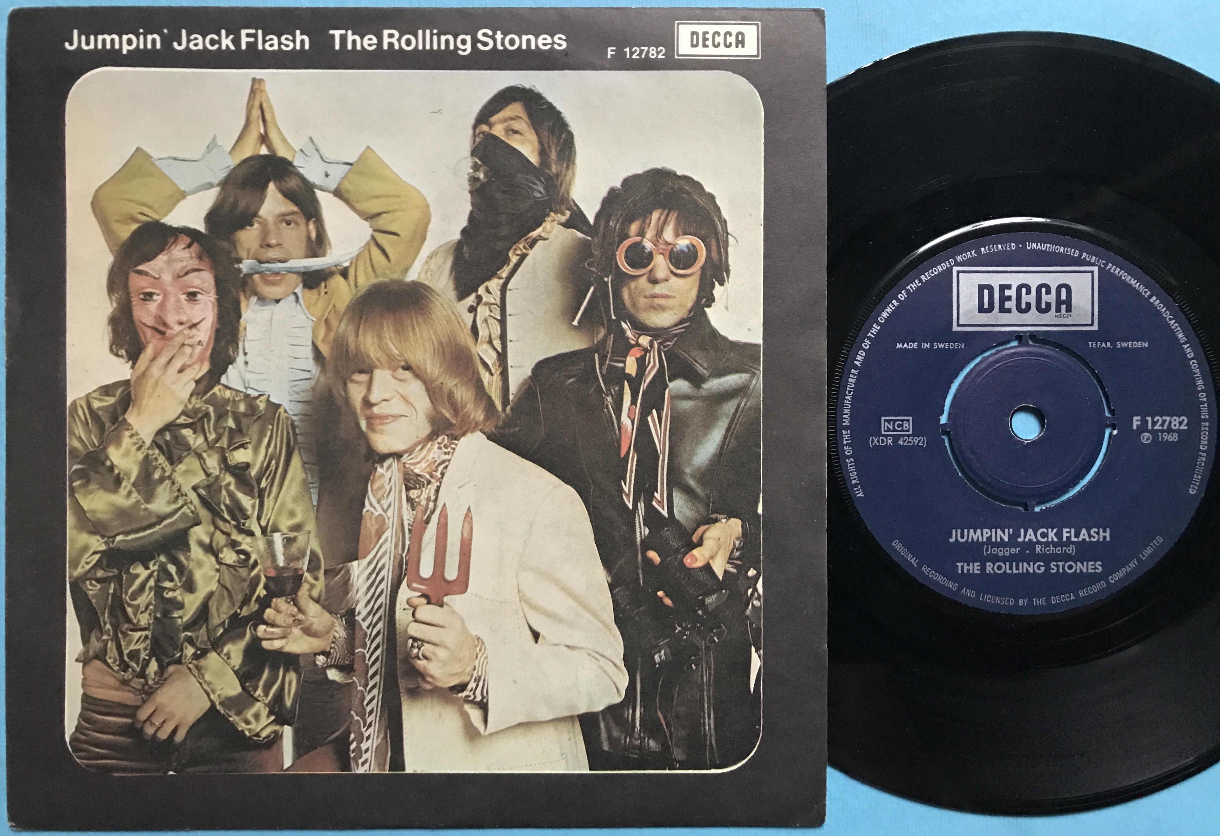 Nostalgipalatset ROLLING STONES Jumping´ Jack Flash Swe PS 1968