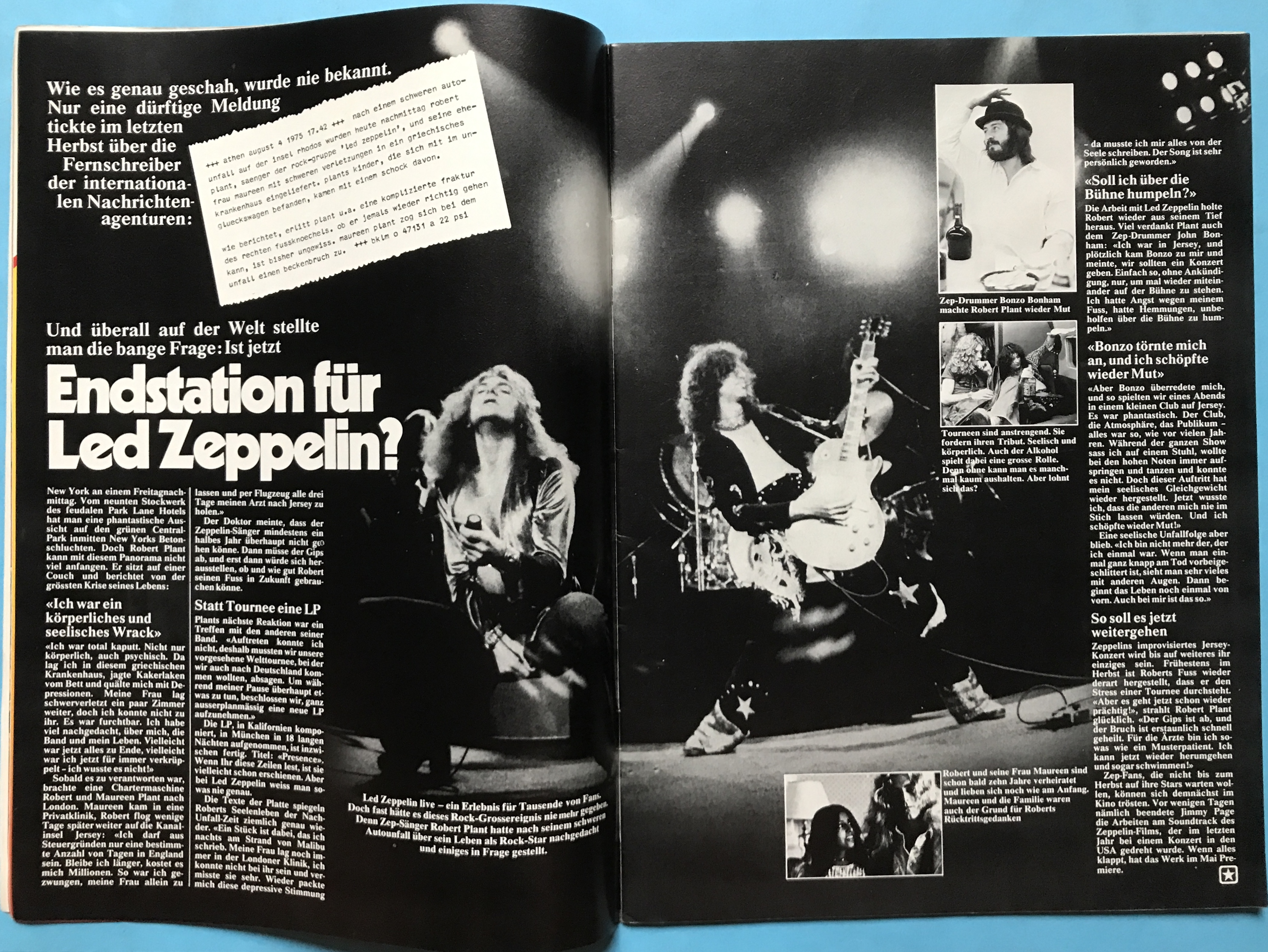 Nostalgipalatset POP Nr 6 1976 Queen / Status Quo omslag + AFFISCH