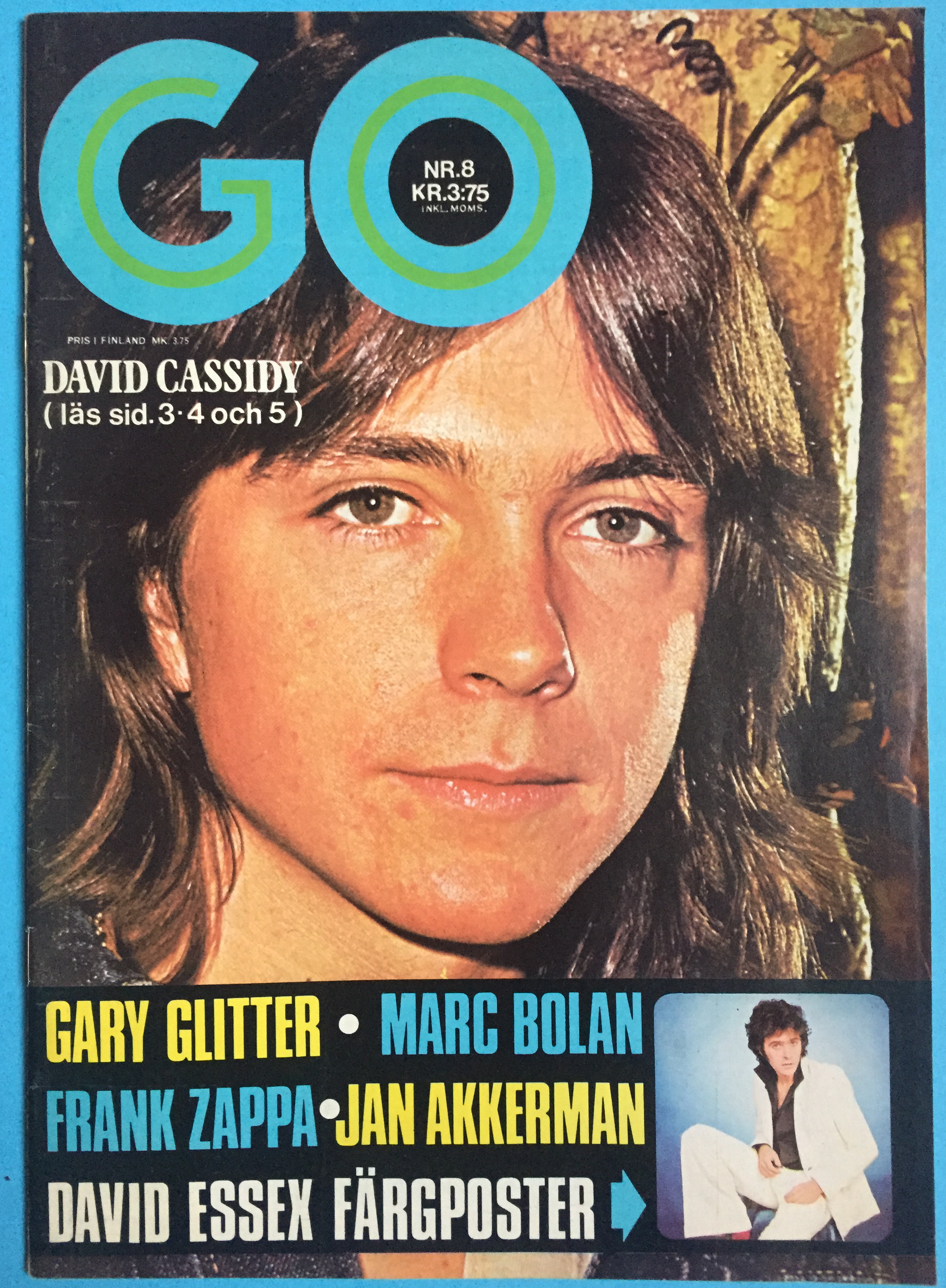 Nostalgipalatset GO magazine No 8 1974 with POSTER