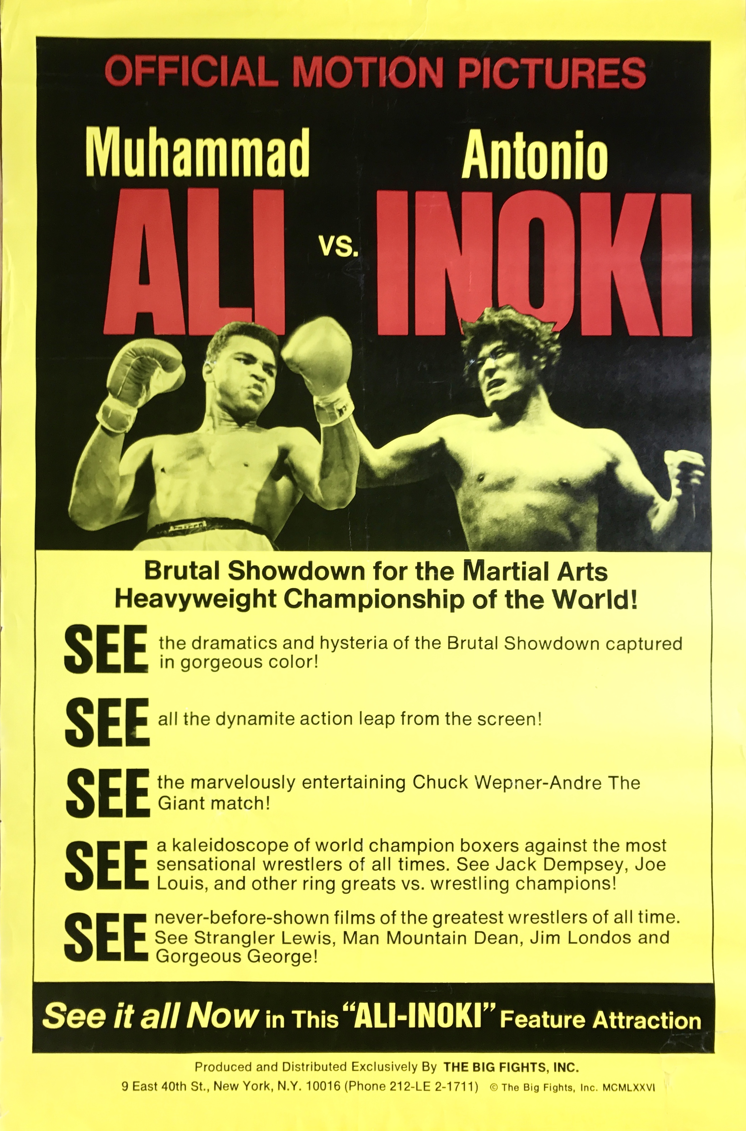 Nostalgipalatset MUHAMMAD ALI vs. ANTONIO INOKI (1976)