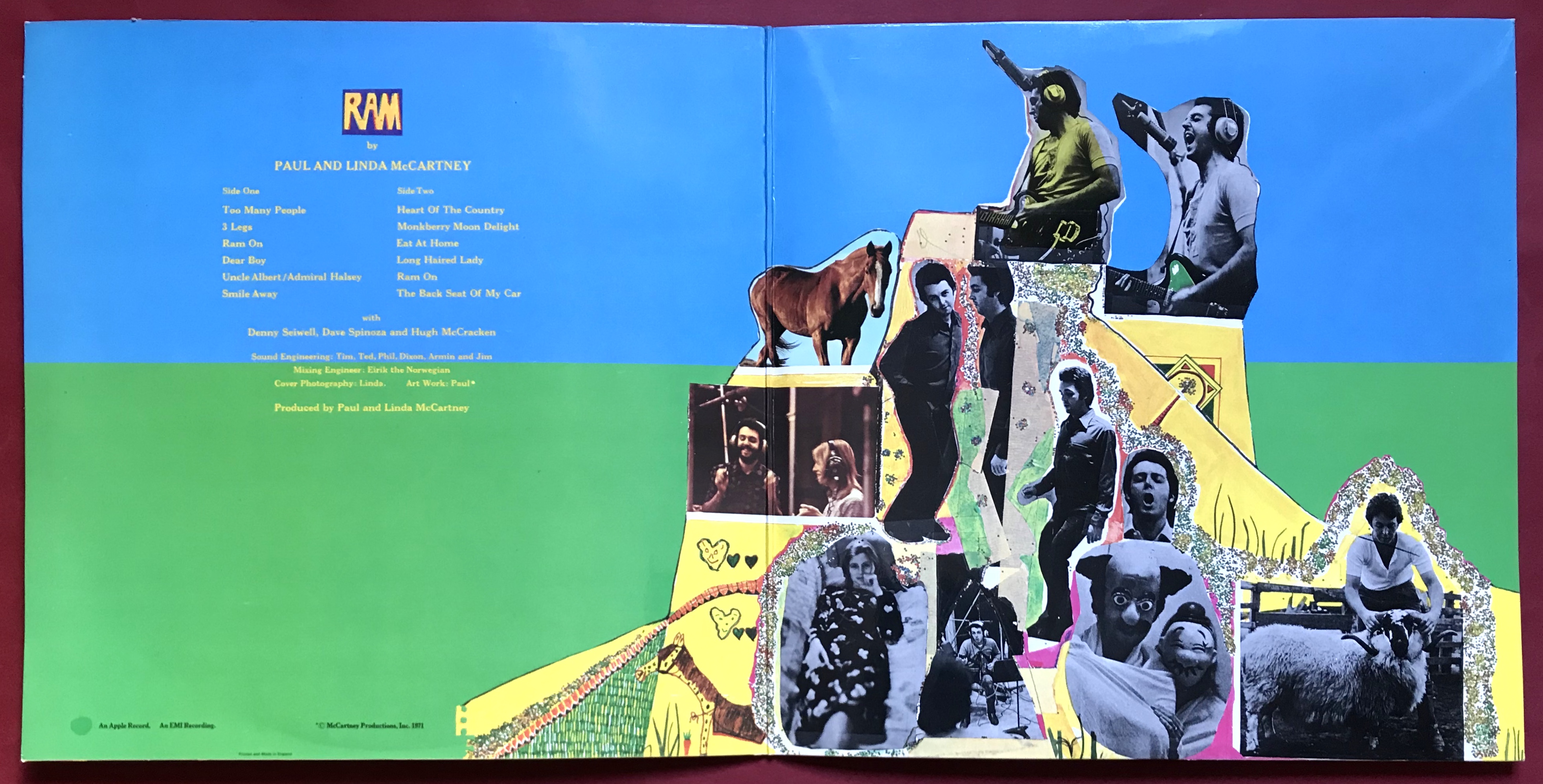 Nostalgipalatset PAUL McCARTNEY Ram UKorig LP 1971