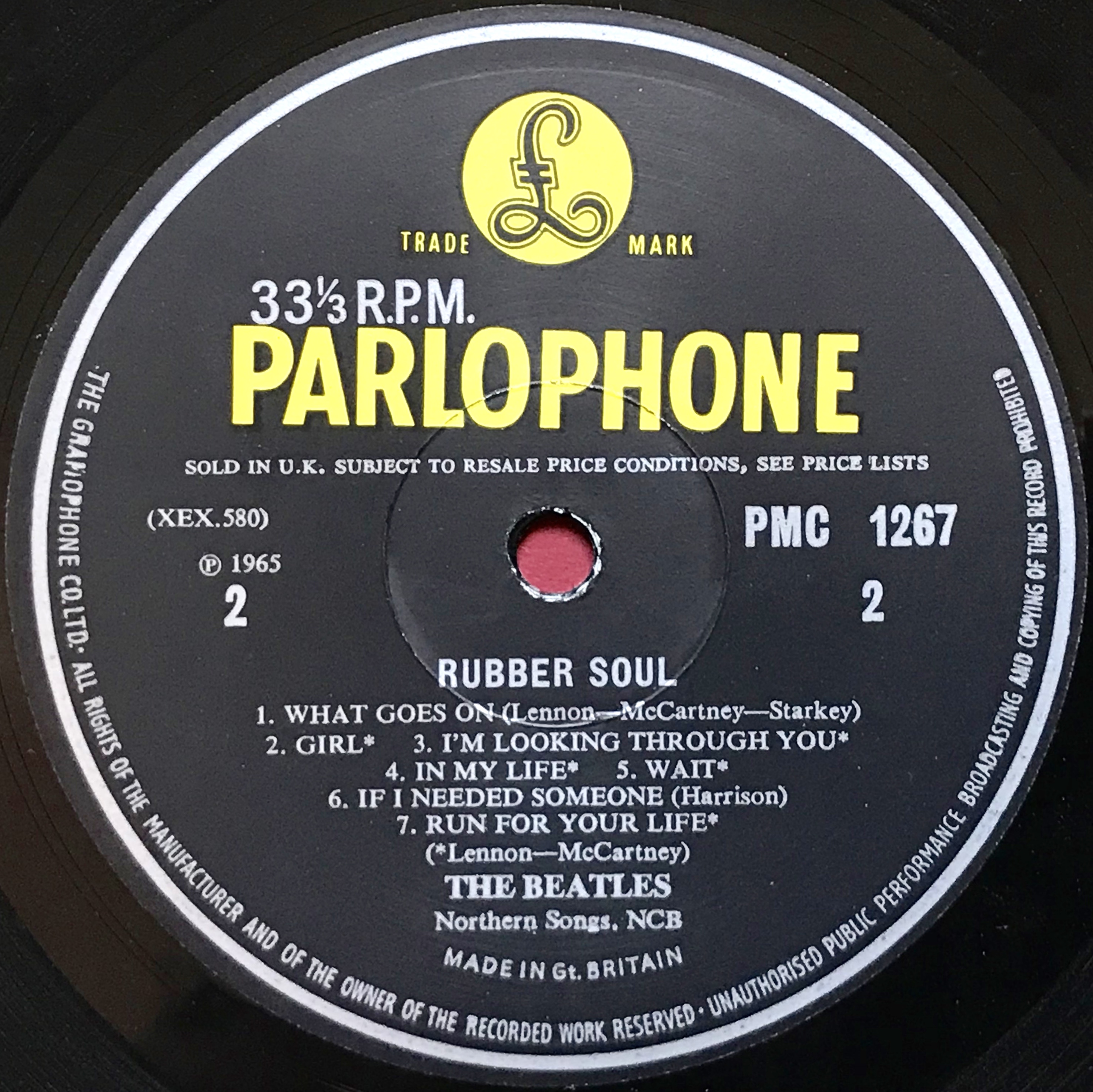 Nostalgipalatset BEATLES Rubber Soul UKorig Mono LP 1965