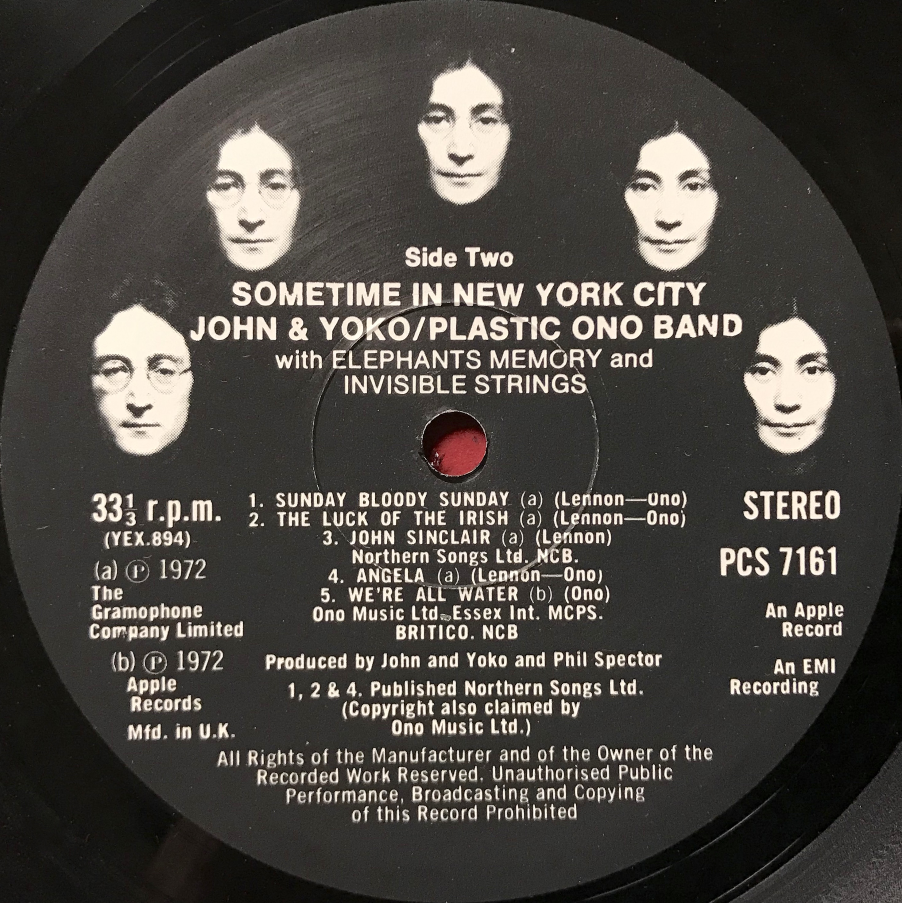 Nostalgipalatset JOHN LENNON Some time in New York city UKorig 2LP 1972