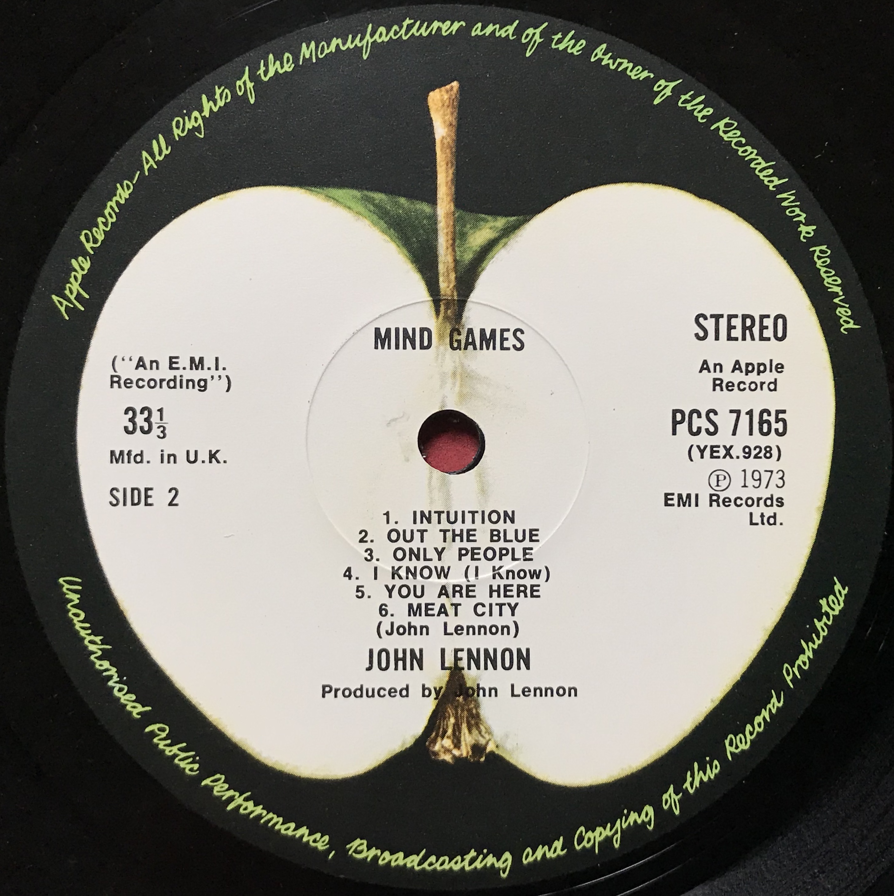 Nostalgipalatset JOHN LENNON Mind games UKorig LP 1973 Nostalgipalatset JOHN LENNON Mind games UKorig LP 1973