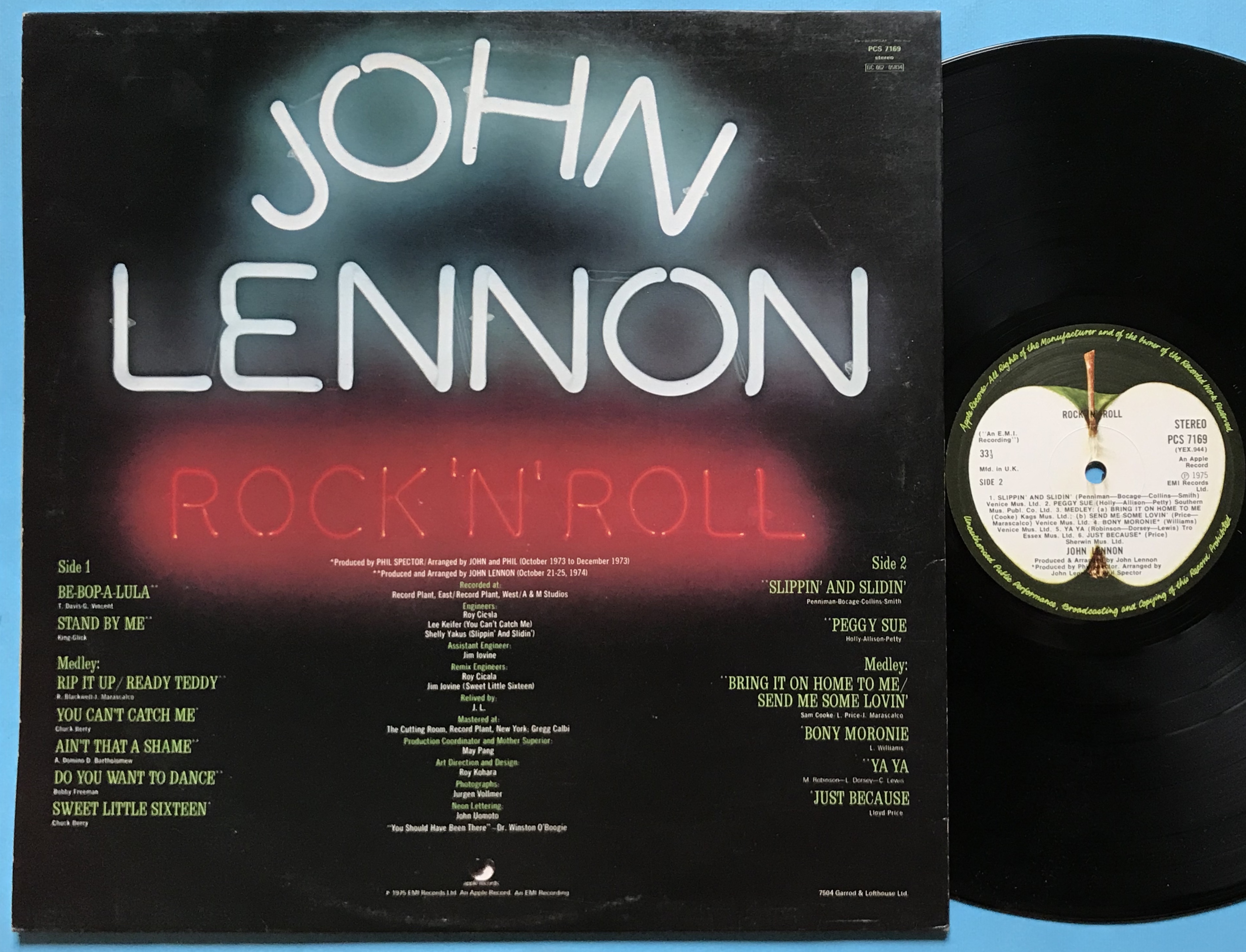 Nostalgipalatset JOHN LENNON Rock´n´roll UKorig LP 1975