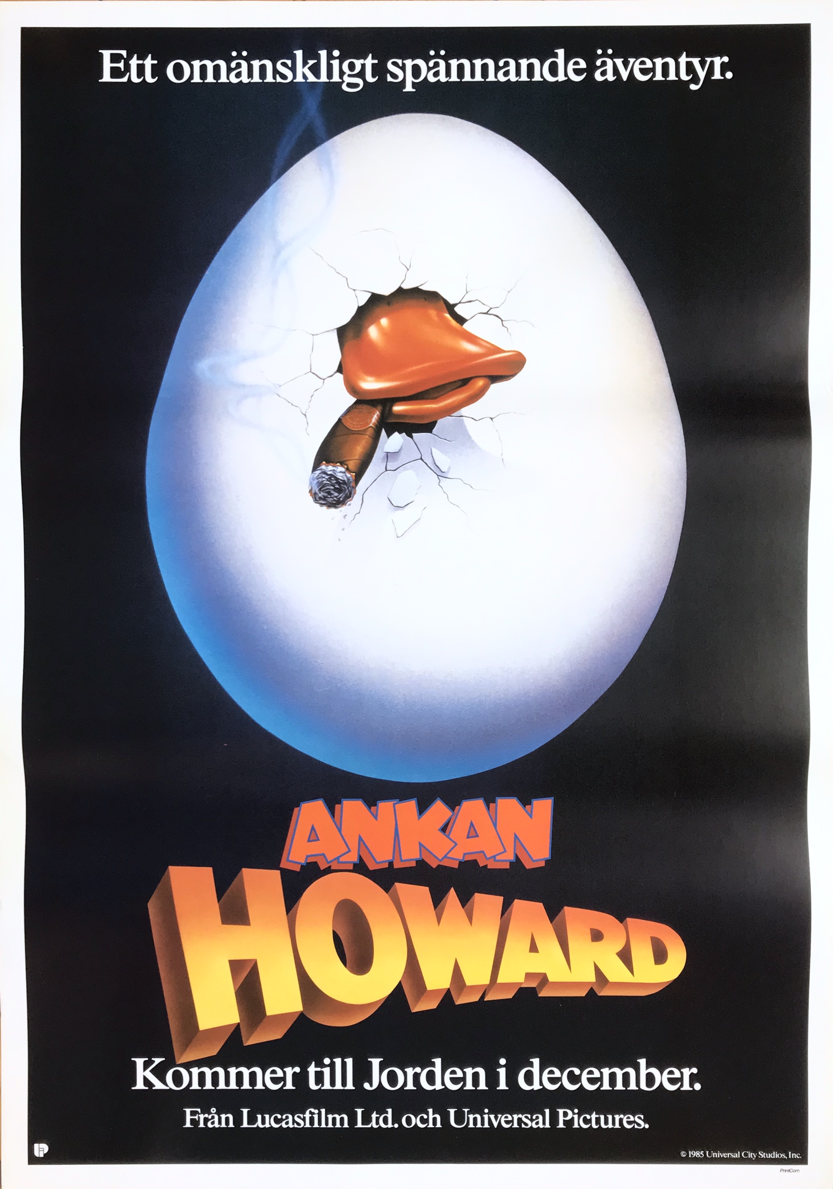 Nostalgipalatset Howard The Duck 1986 Advance 