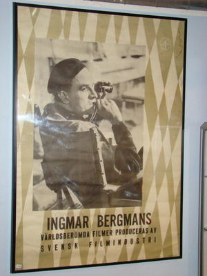 INGMAR BERGMAN orig. Reklamaffisch SF filmer 1959