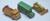 MATCHBOX COCA COLA-LASTBIL, CATERPILLAR, FLYTTBUSS