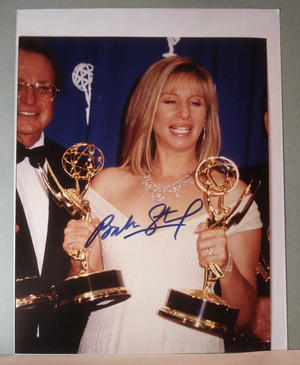 BARBARA STREISAND Authentic autograph on photo