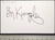 BEN KINGSLEY - Real autograph on paper