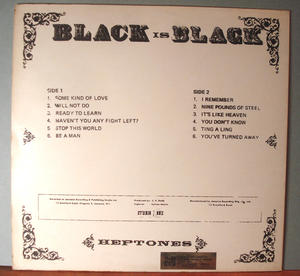 HEPTONES - Black is black LP Jamaica 1970´s original!