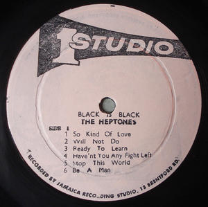 HEPTONES - Black is black LP Jamaica 1970´s original!