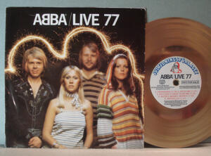 Vinylskivor - Svenskt - ABBA + Relaterat - ABBA / Live 77 EP Special edition, Not for sale - Flexi 1977