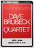 DAVE BRUBECK QUARTET (ca 1980) Konsertaffisch