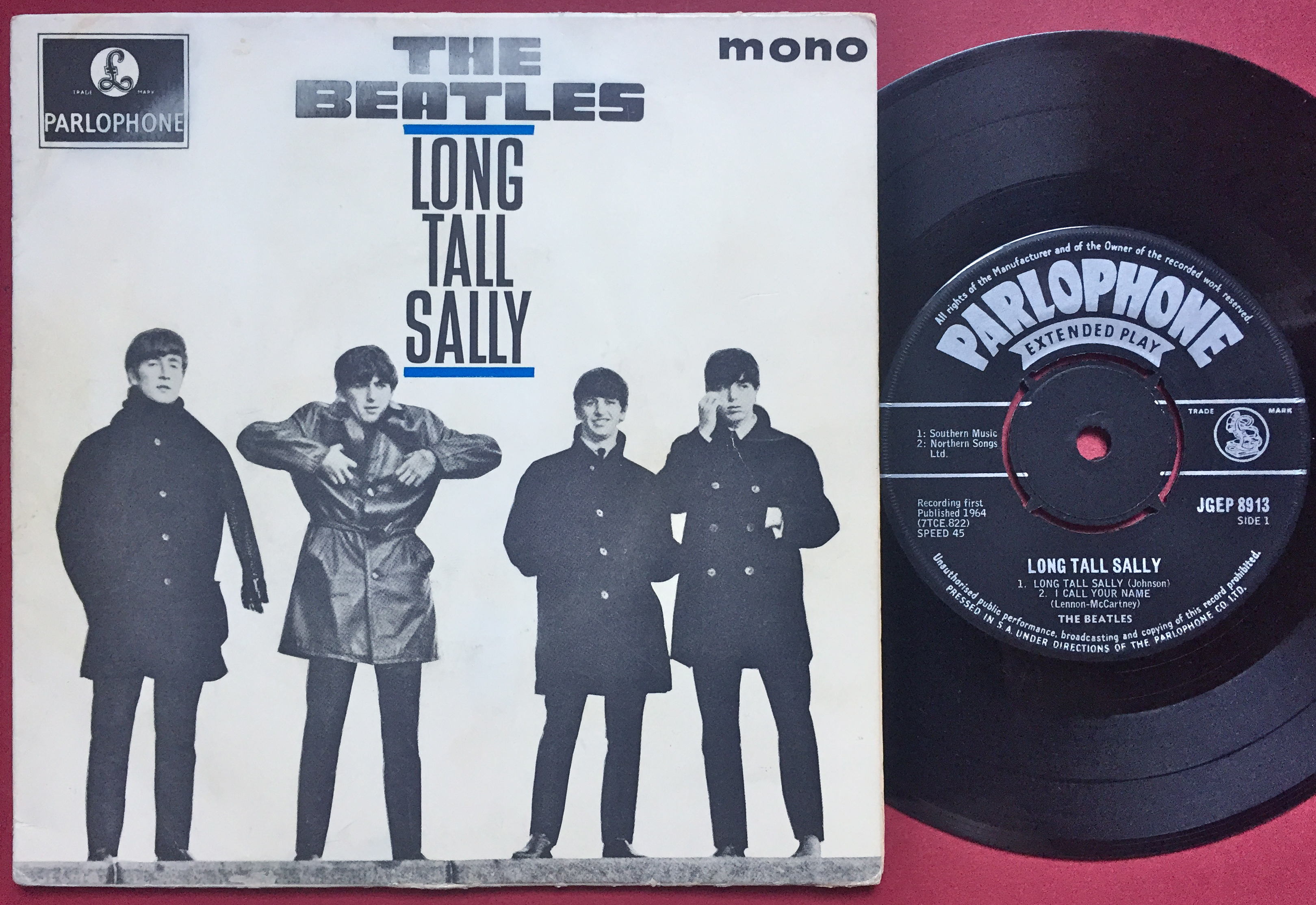 Nostalgipalatset - BEATLES - Long tall Sally   3 EP Sydafrika 1964